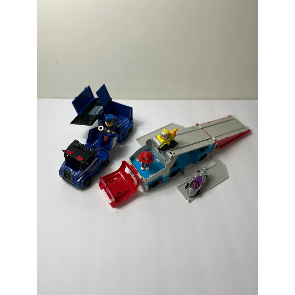 Paw Patrol Big Truck Pups Chase Command Center & Paw Patroller Toy Vehicle Lot